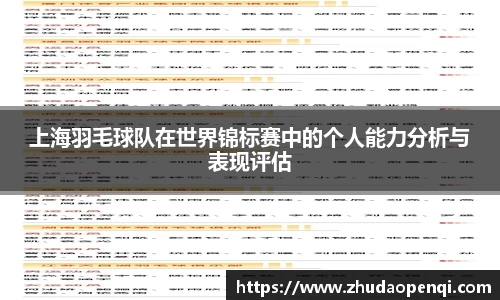 上海羽毛球队在世界锦标赛中的个人能力分析与表现评估